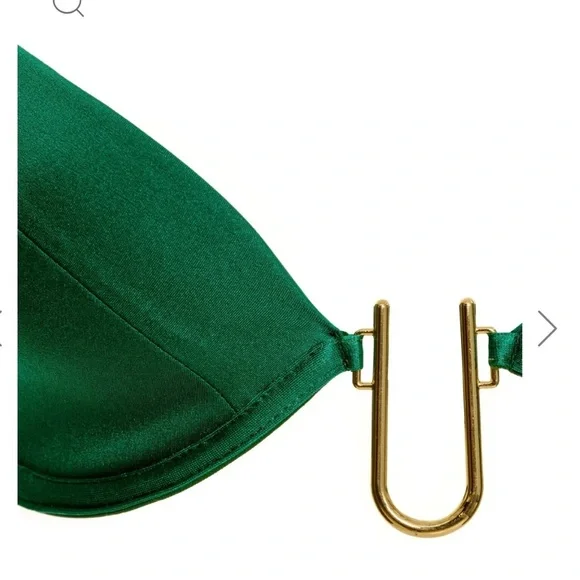 Emerald Green Women's Swim Top - Picture 4 of 6